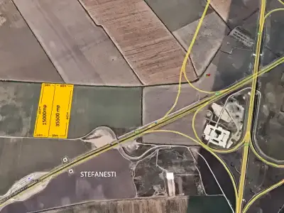 Localizare teren de vanzare cumparare Stefanestii de Jos Ilfov